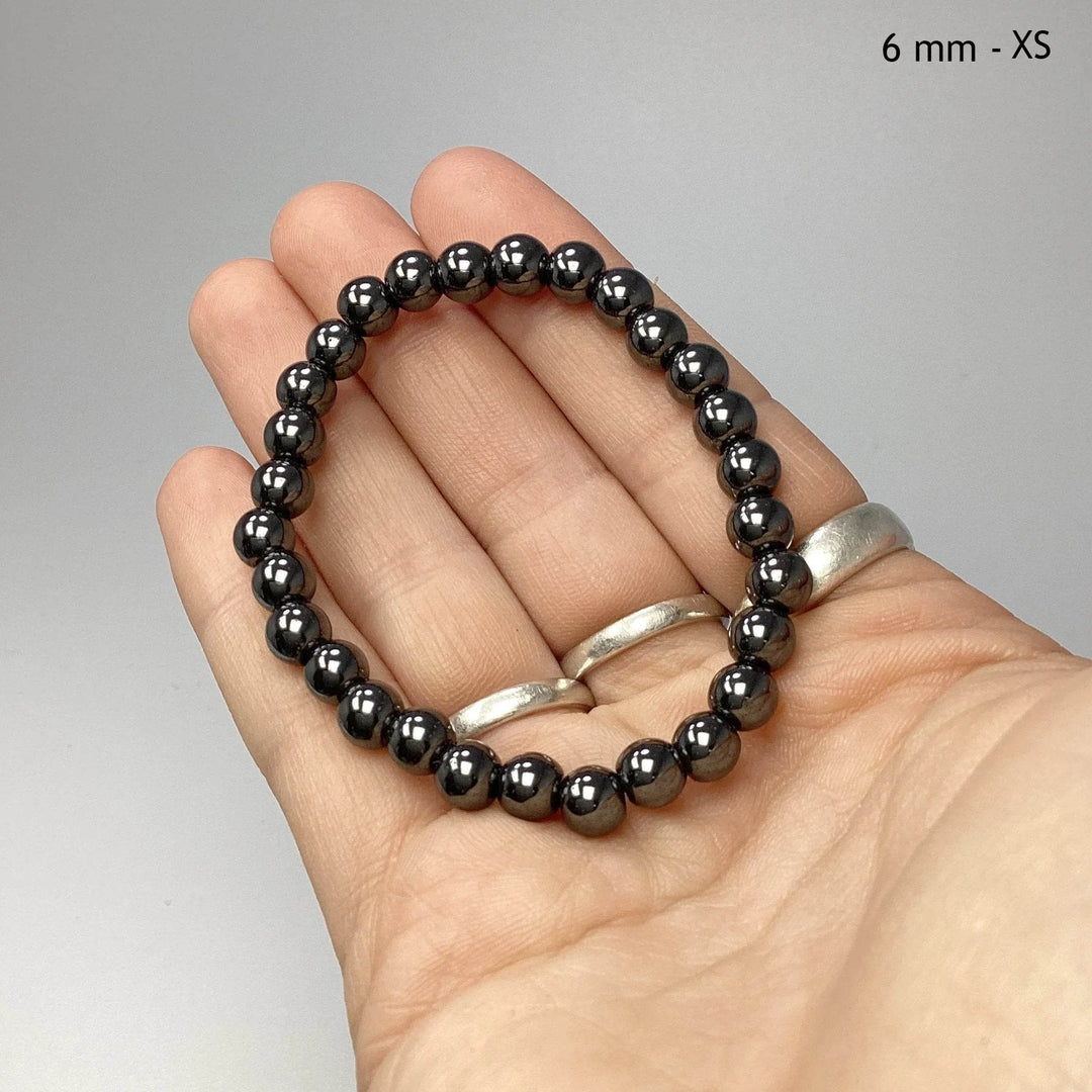 Hematite Beaded Bracelet-Rocks and Gems Canada