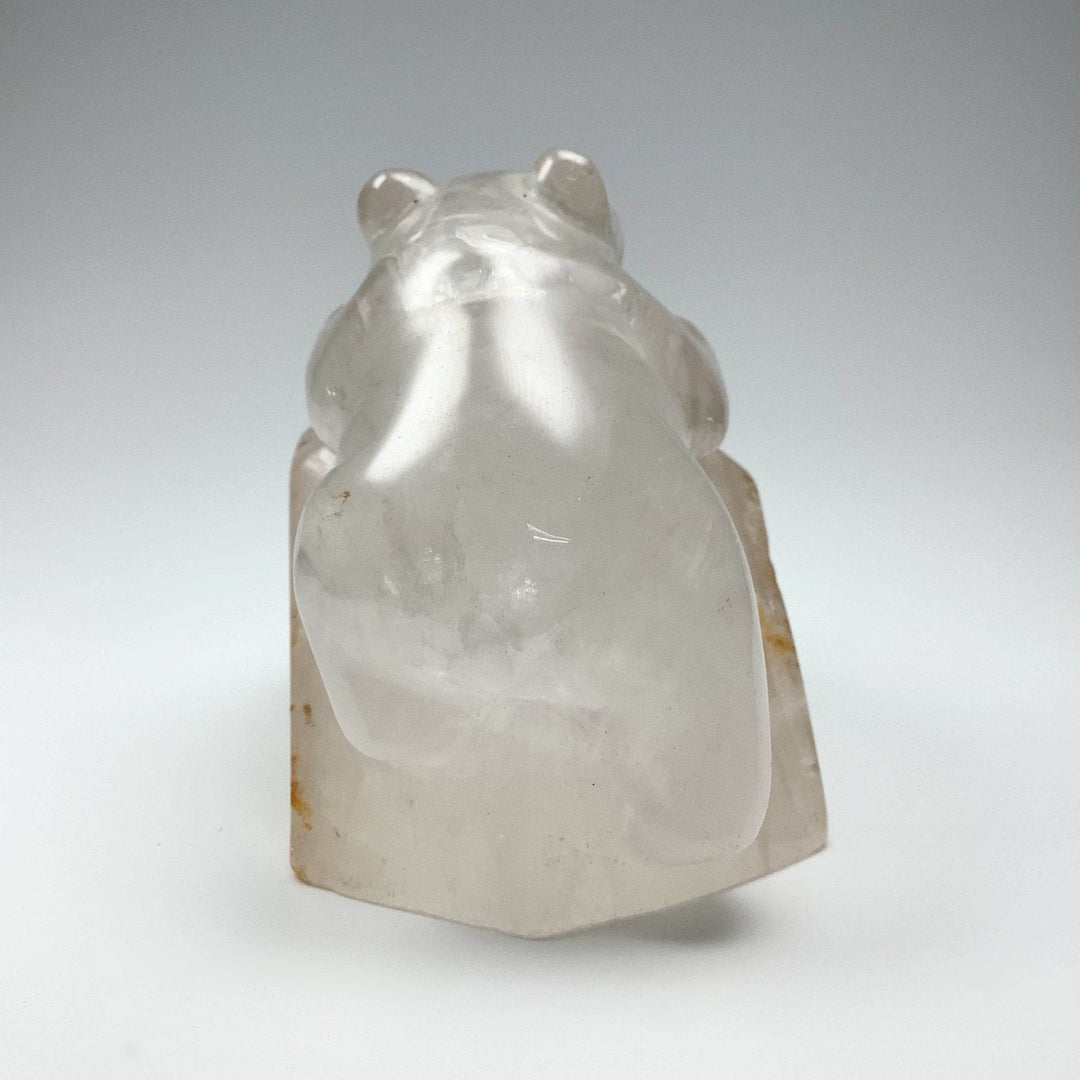 Hematoid Quartz Bear Carving-Rocks and Gems Canada