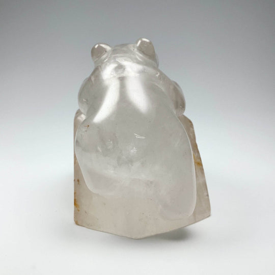 Hematoid Quartz Bear Carving-Rocks and Gems Canada