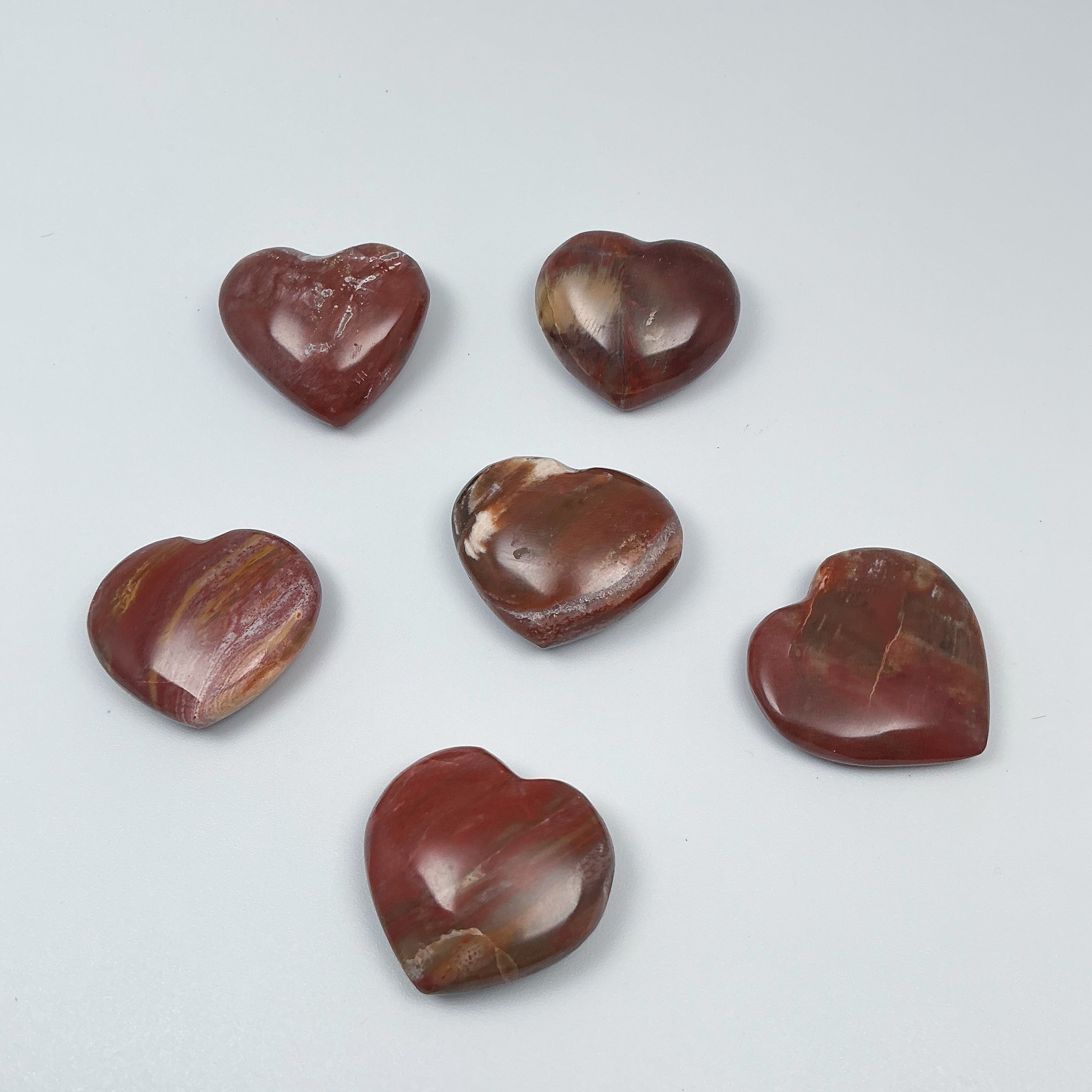 Petrified Wood Heart - Rocks and Gems Canada