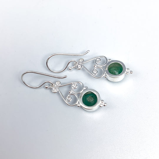 Emerald Dangle Earrings