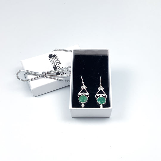 Emerald Dangle Earrings