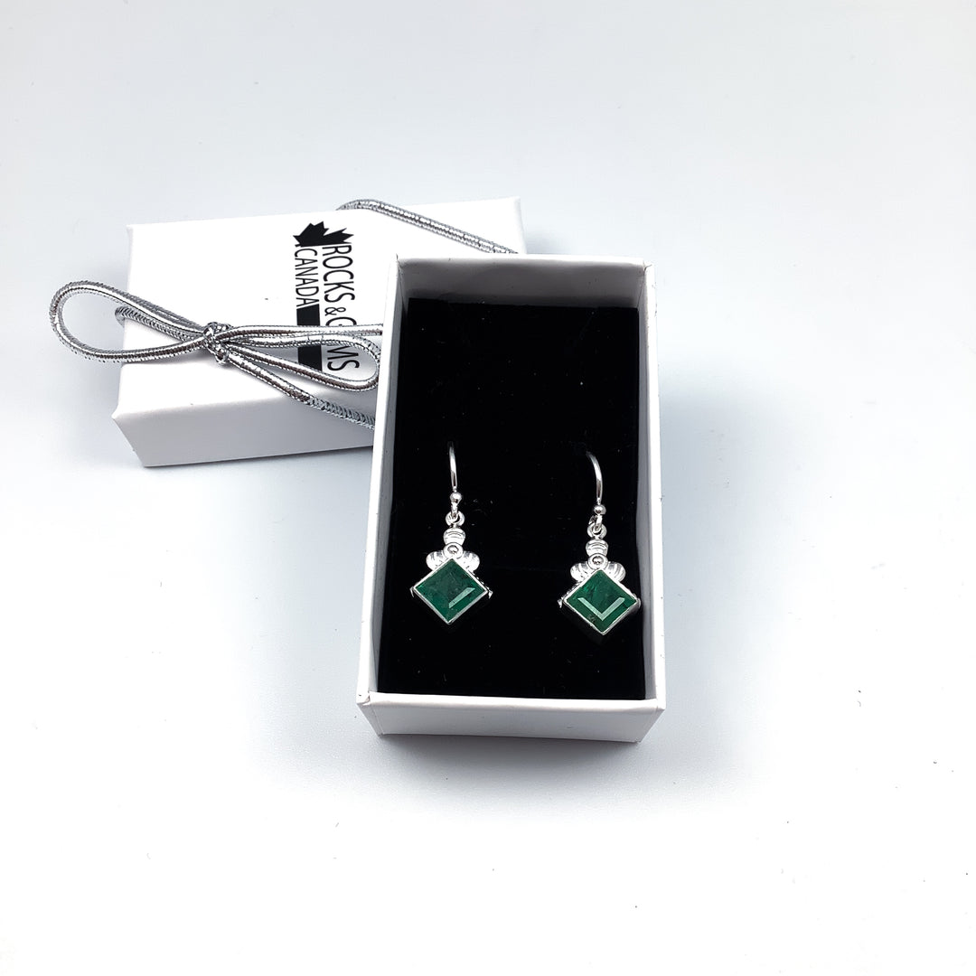 Emerald Dangle Earrings