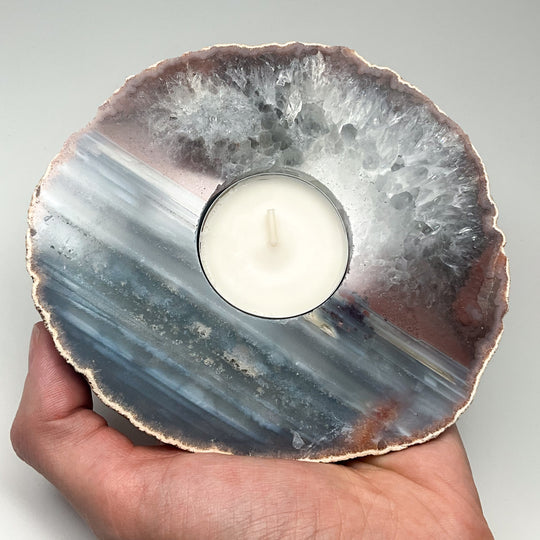 Agate Candle Holder