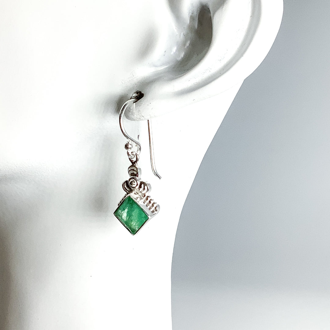 Emerald Dangle Earrings