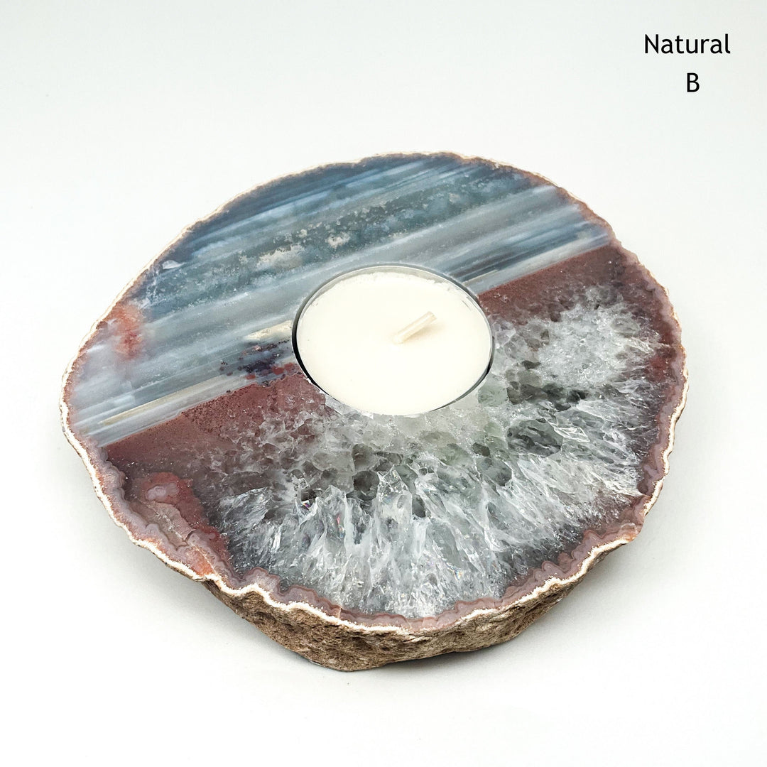 Agate Candle Holder