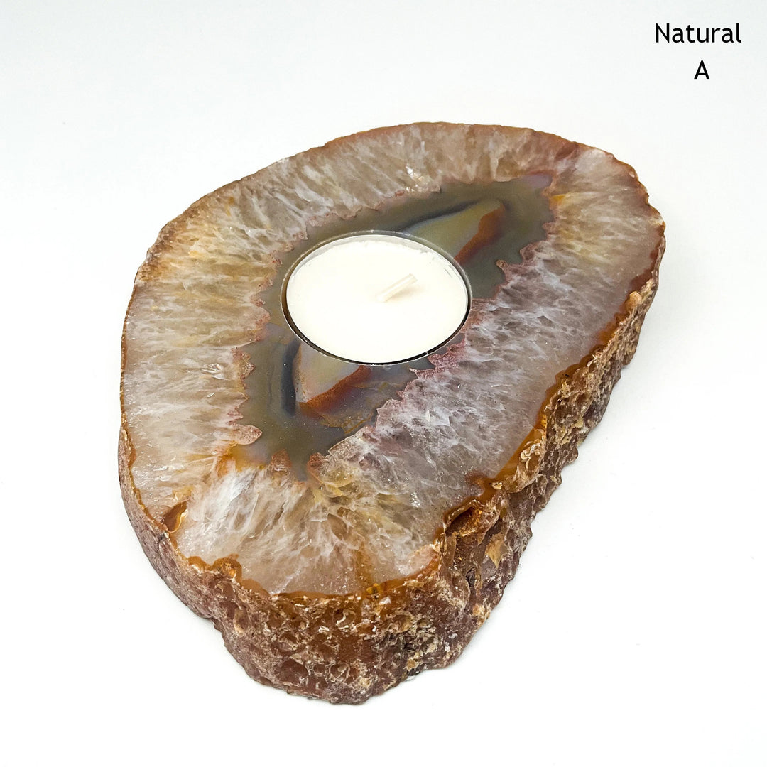 Agate Candle Holder
