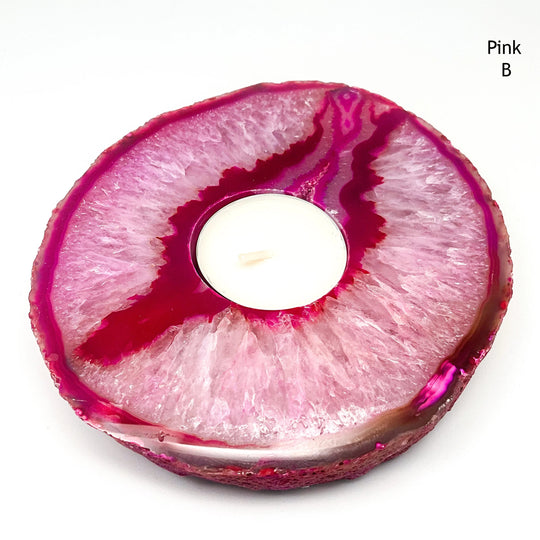 Agate Candle Holder