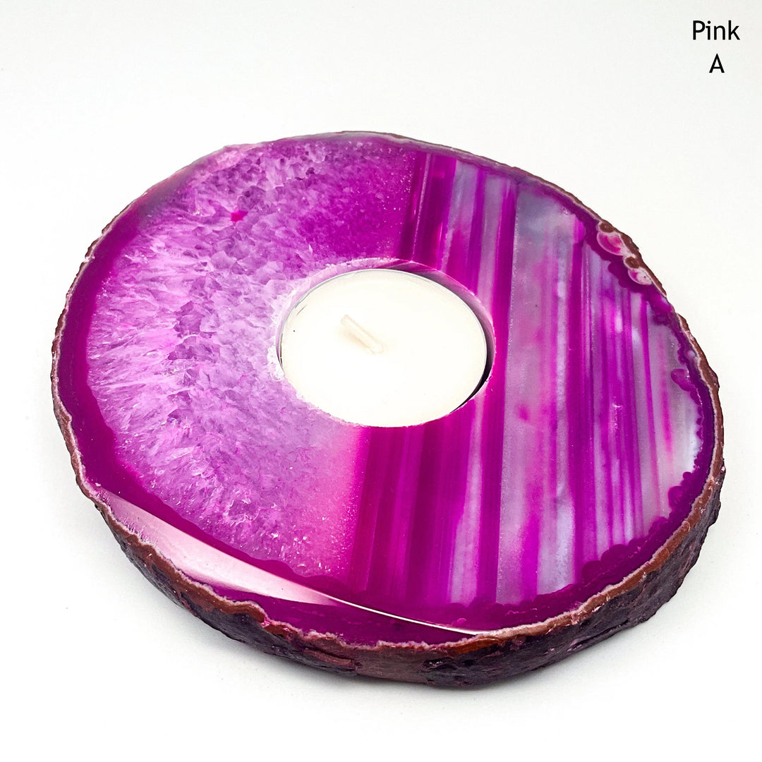 Agate Candle Holder