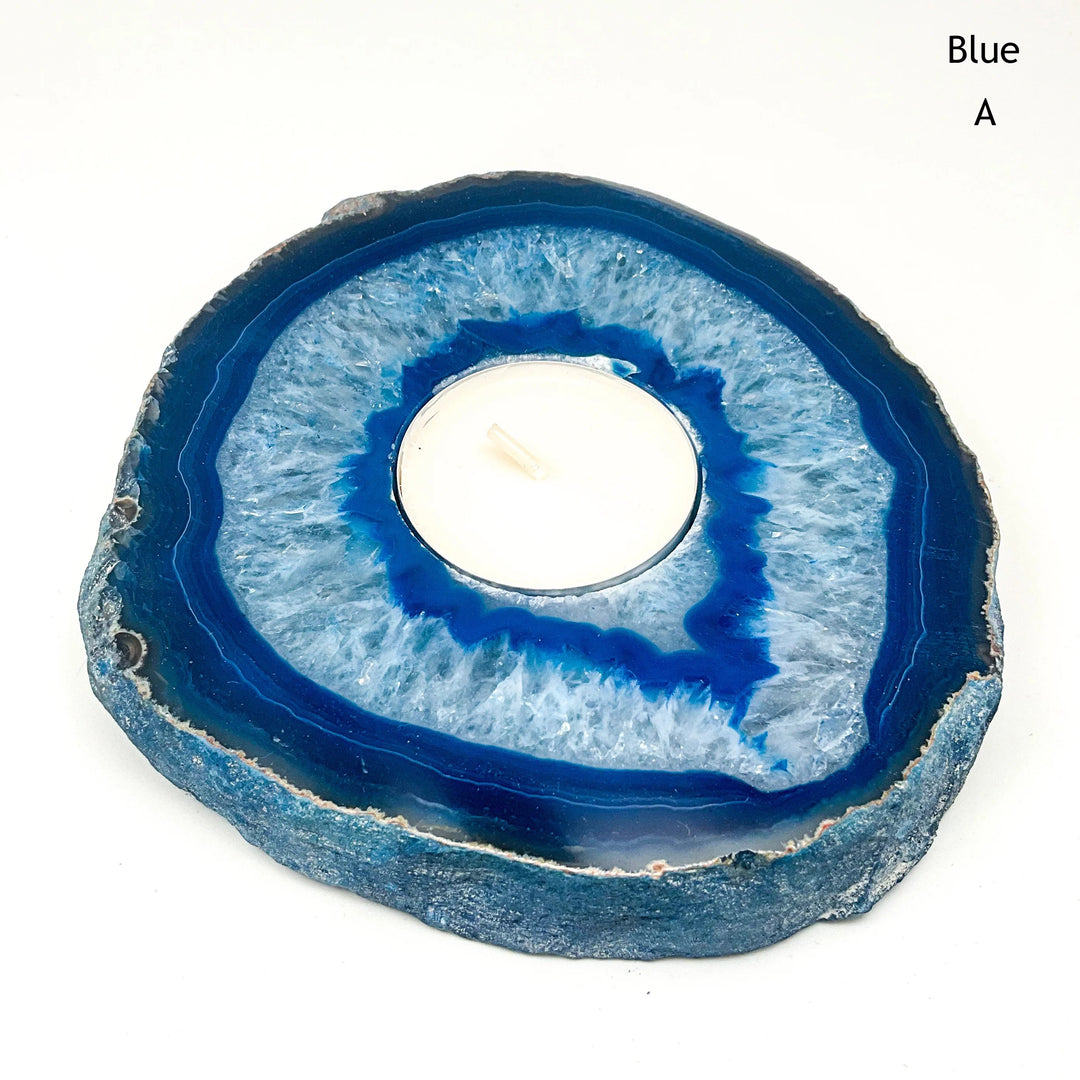 Agate Candle Holder