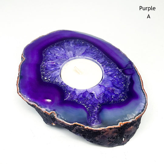 Agate Candle Holder