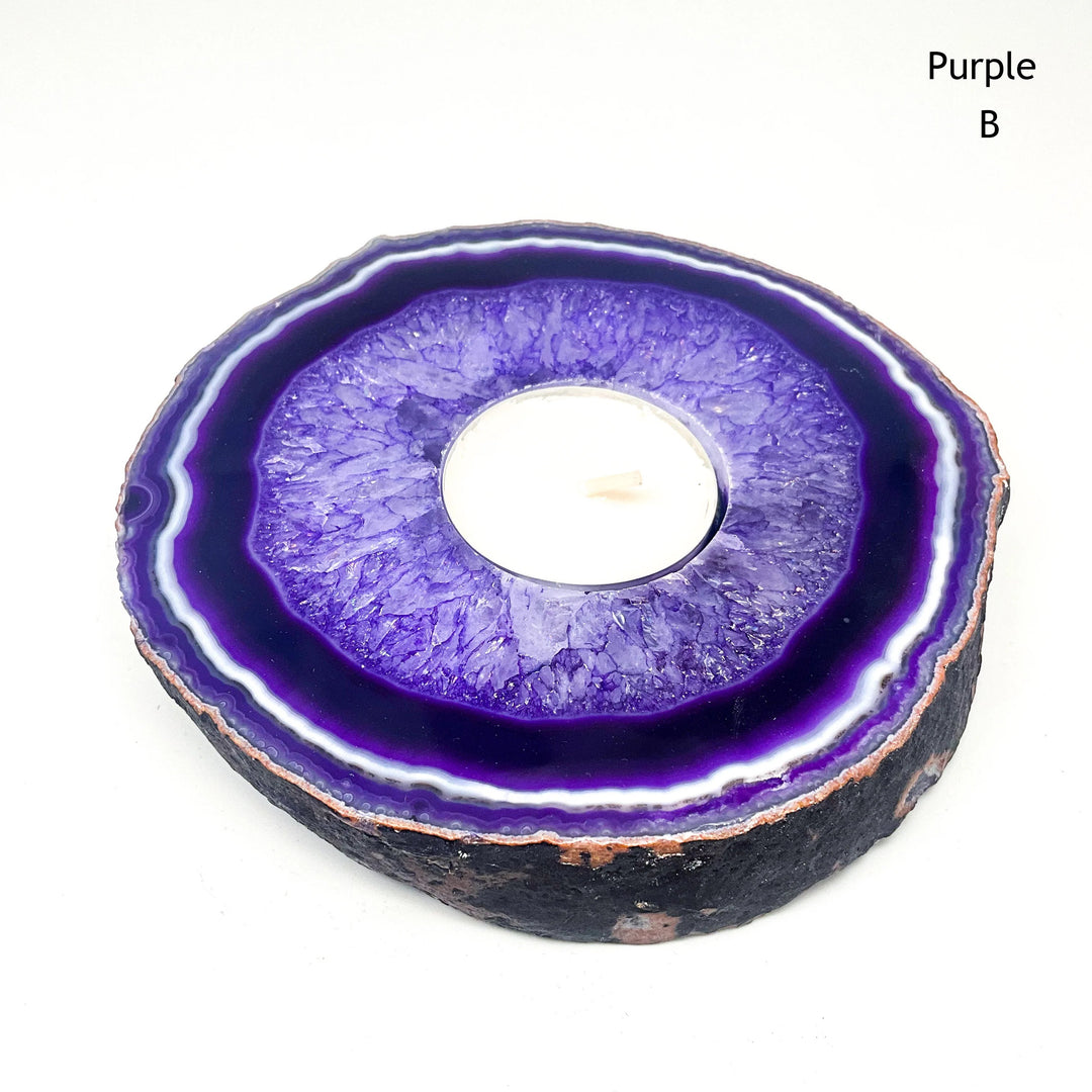 Agate Candle Holder