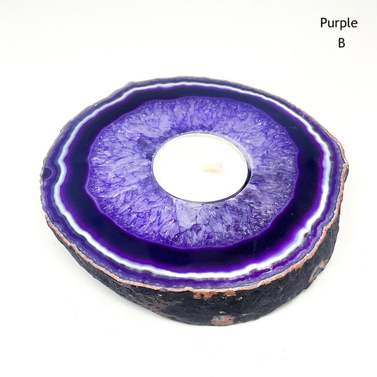 Agate Candle Holder