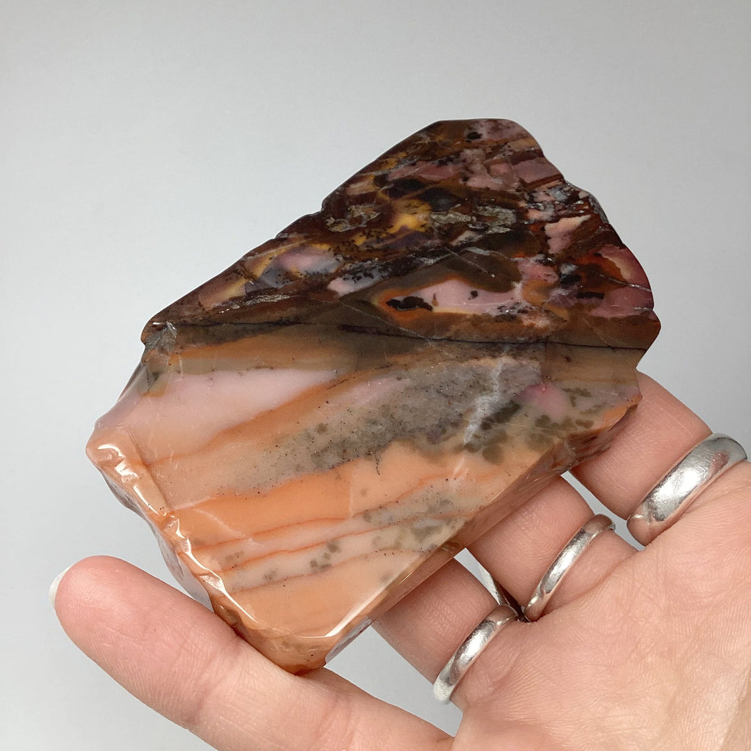 Bamboo Leaf Jasper Slice - Rocks and Gems Canada