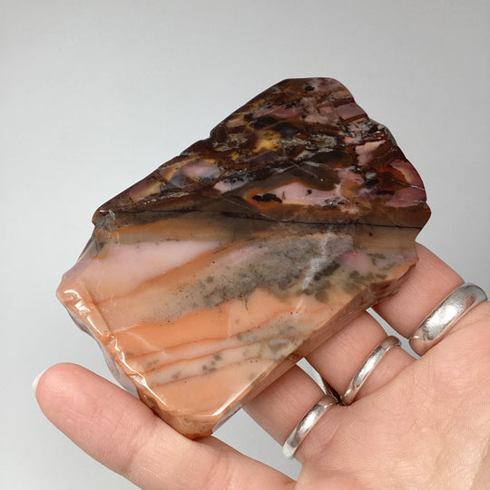 Bamboo Leaf Jasper Slice - Rocks and Gems Canada