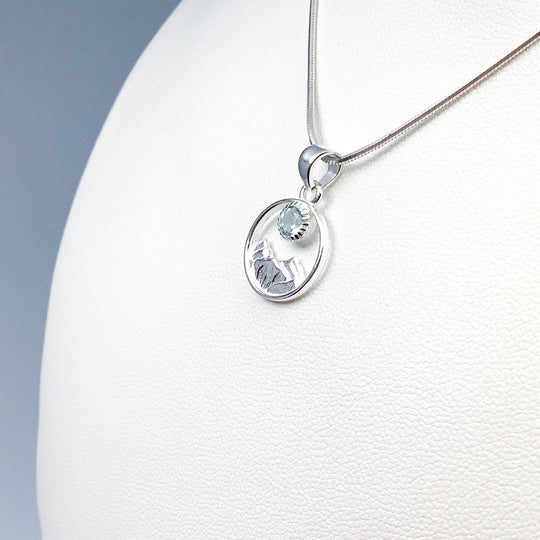 Blue Topaz Pendant