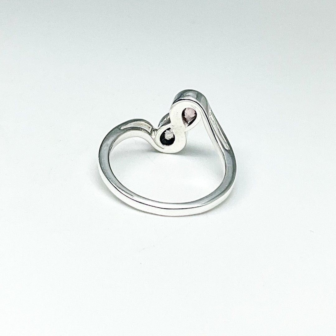 Rainbow Moonstone and Rose Quartz Ring (Copy) - Rocks and Gems Canada