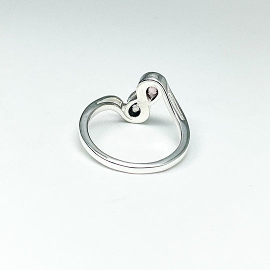 Rainbow Moonstone and Rose Quartz Ring (Copy) - Rocks and Gems Canada