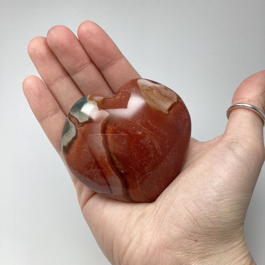 Polychrome Jasper Heart - Rocks and Gems Canada