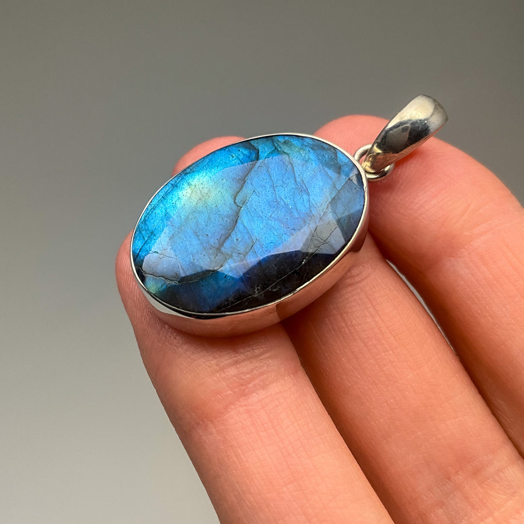Faceted Labradorite Pendant