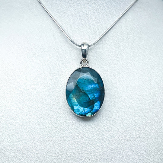 Faceted Labradorite Pendant