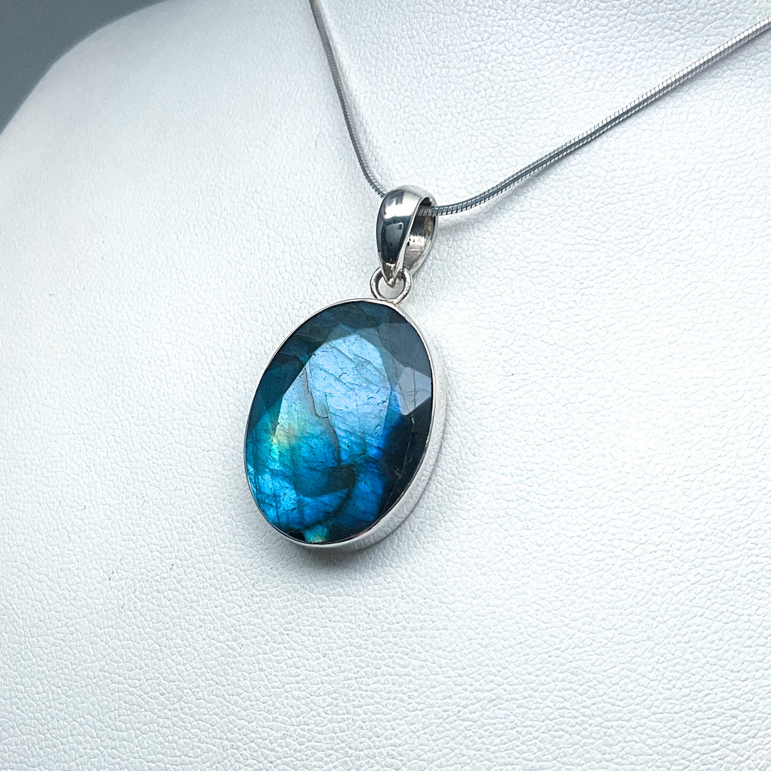 Faceted Labradorite Pendant