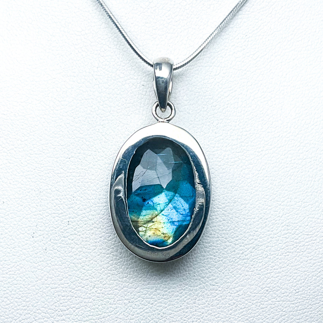 Faceted Labradorite Pendant