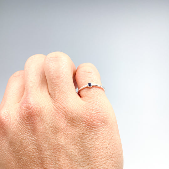 Dark Blue Sapphire Ring - Rocks and Gems Canada
