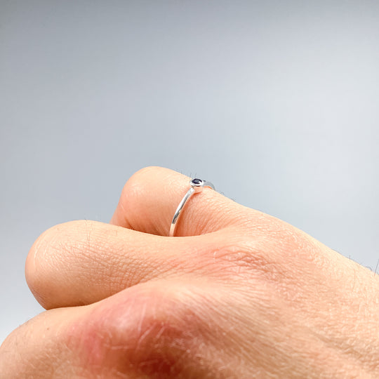 Dark Blue Sapphire Ring - Rocks and Gems Canada