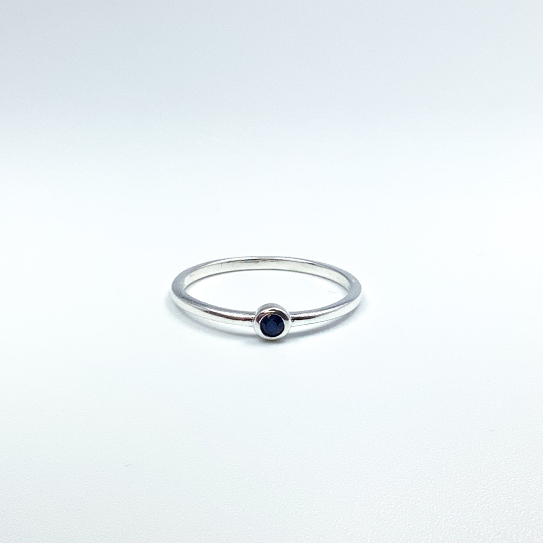 Dark Blue Sapphire Ring - Rocks and Gems Canada
