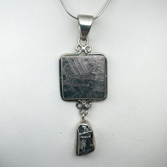 Muonionalusta and Campo Del Cielo Meteorite Pendant