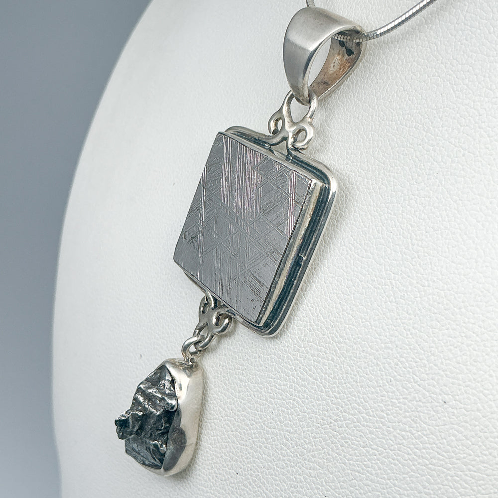 Muonionalusta and Campo Del Cielo Meteorite Pendant