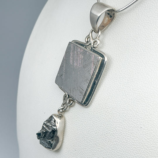 Muonionalusta and Campo Del Cielo Meteorite Pendant