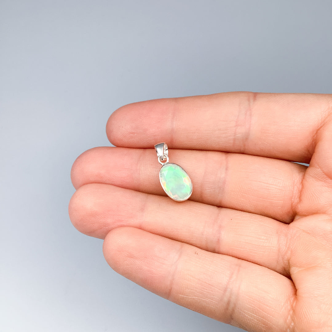 Fire Opal Pendant - Rocks and Gems Canada