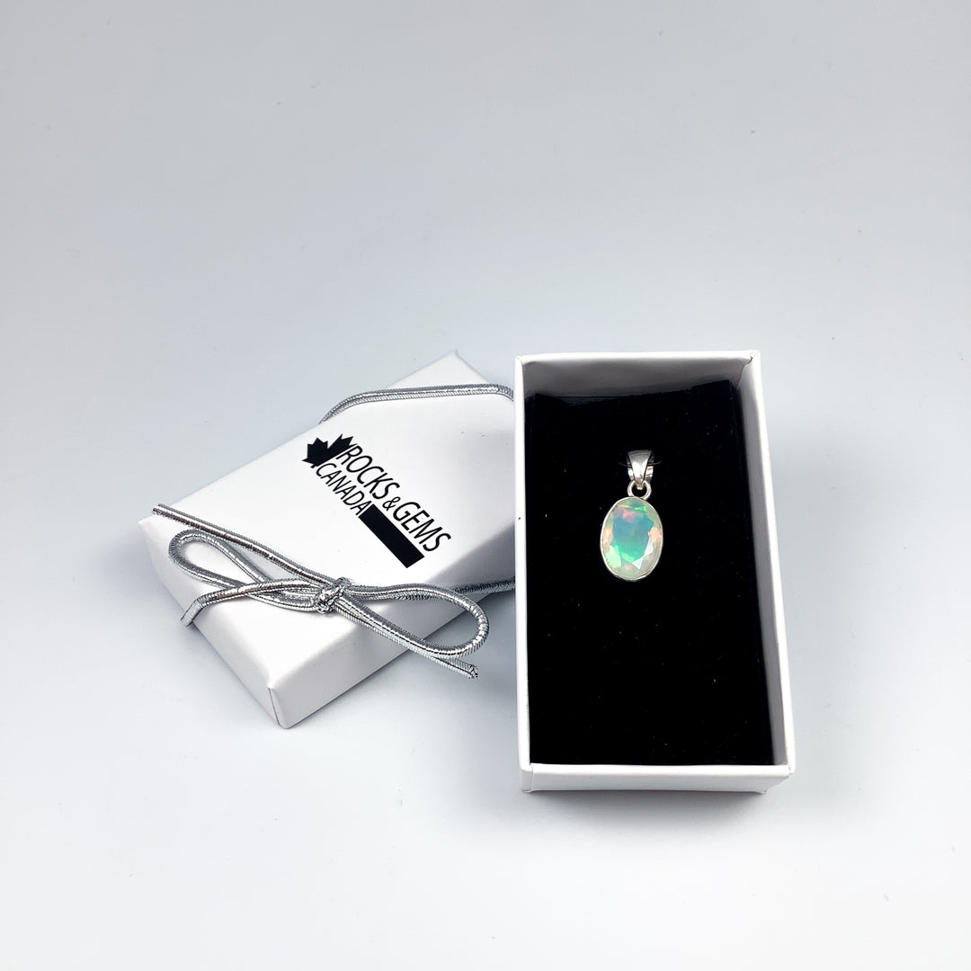 Fire Opal Pendant - Rocks and Gems Canada