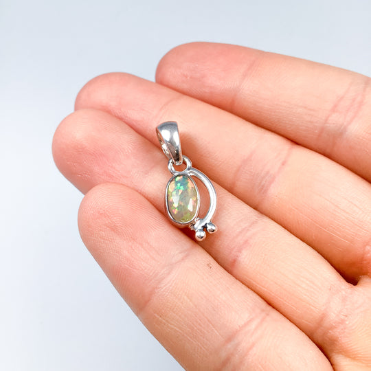 Fire Opal Pendant - Rocks and Gems Canada