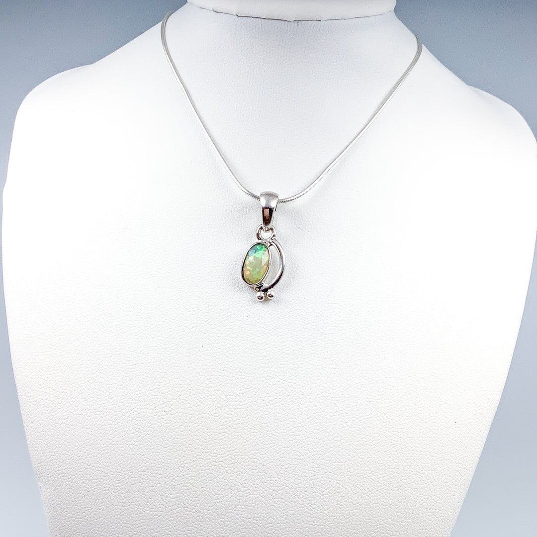 Fire Opal Pendant - Rocks and Gems Canada