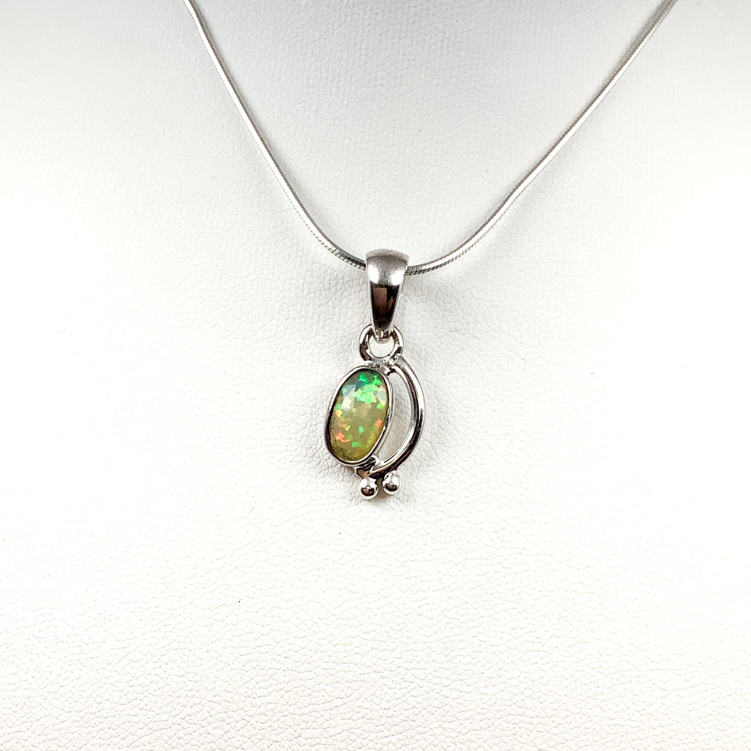 Fire Opal Pendant - Rocks and Gems Canada