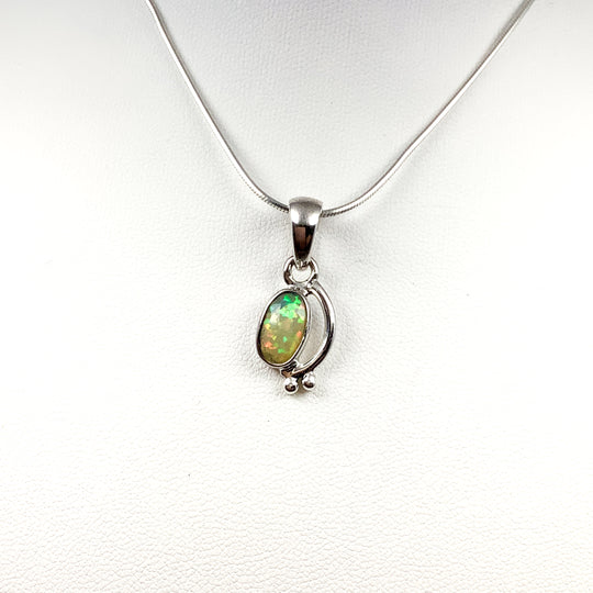 Fire Opal Pendant - Rocks and Gems Canada