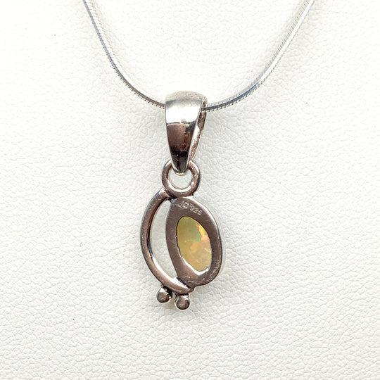 Fire Opal Pendant - Rocks and Gems Canada