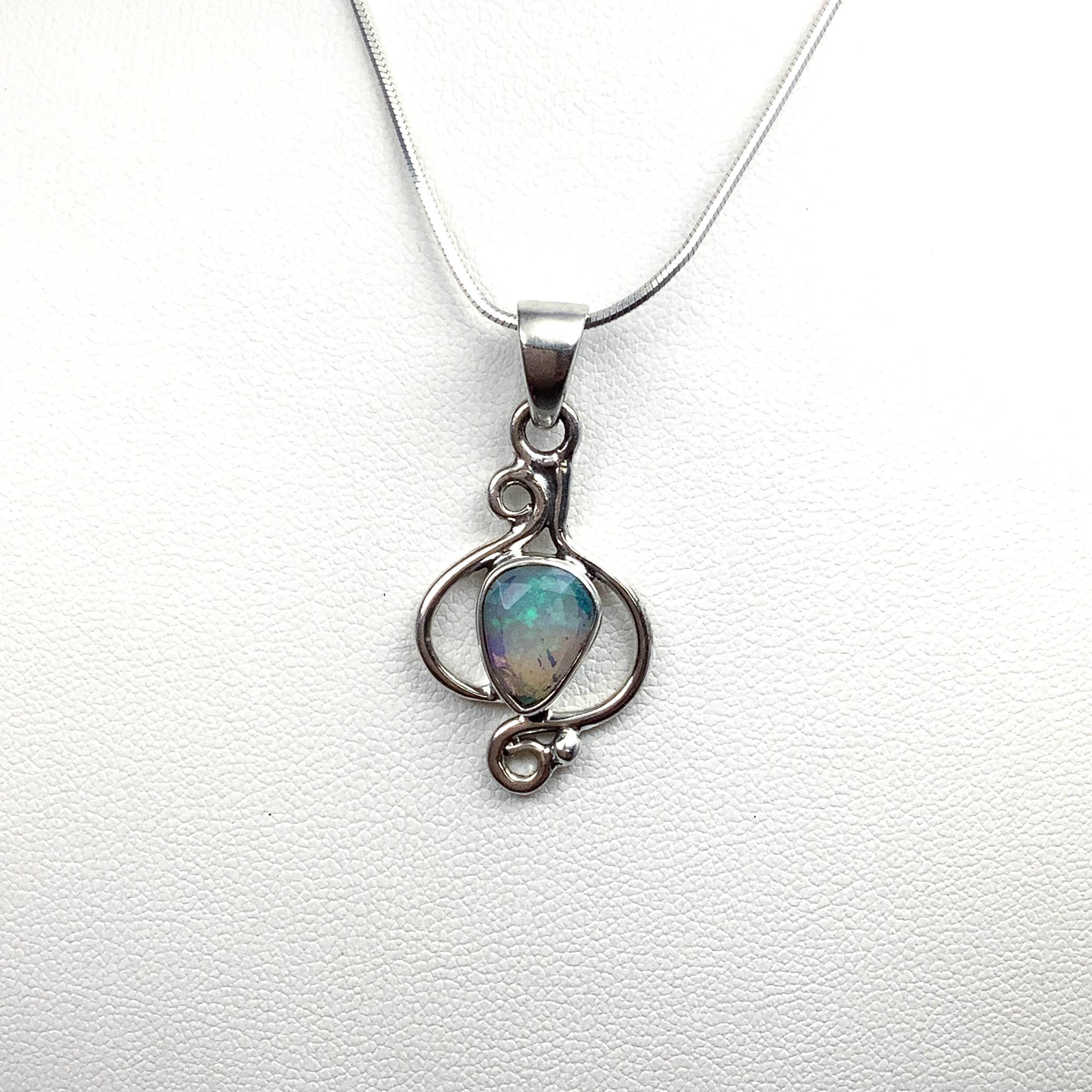 Fire Opal Pendant - Rocks and Gems Canada