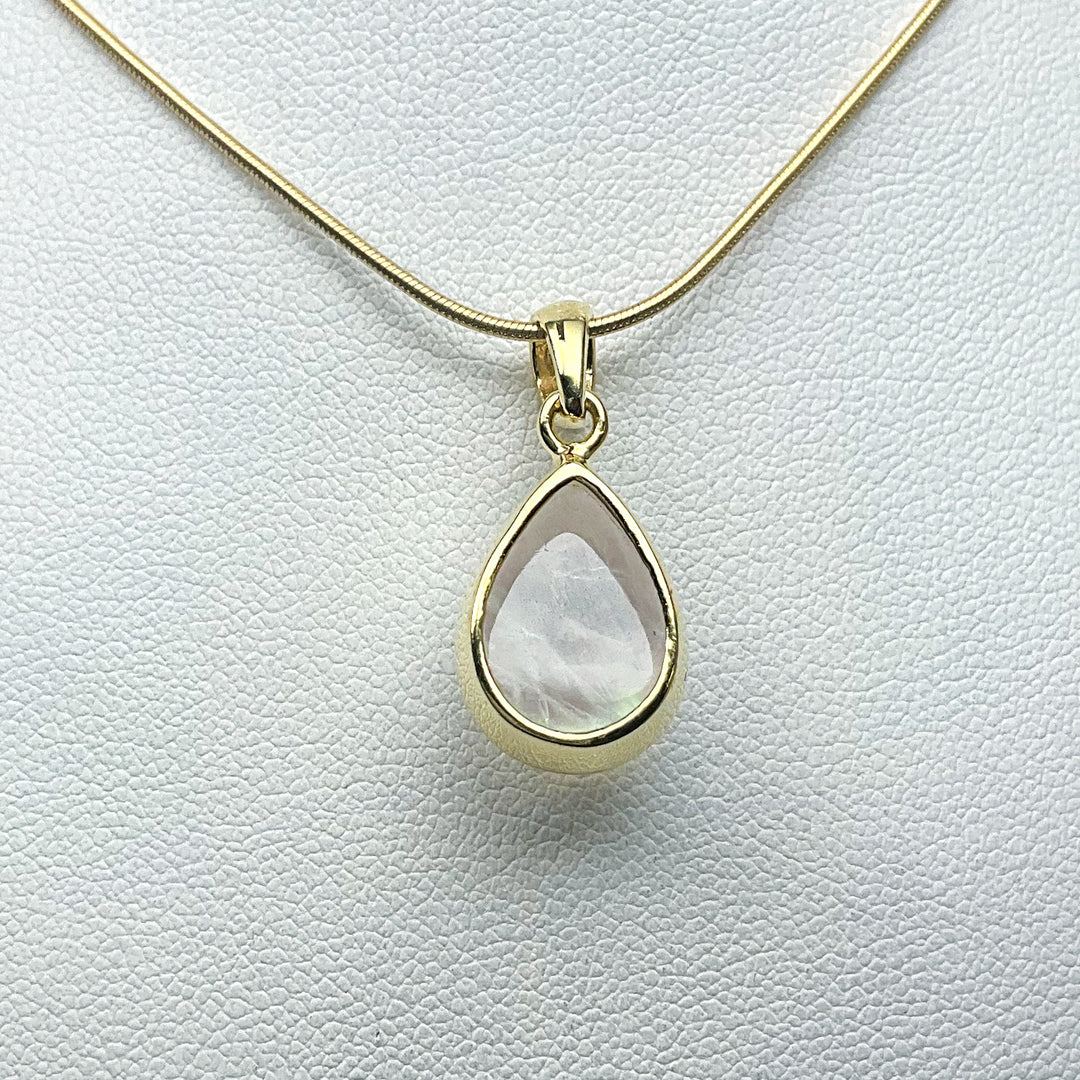 Rainbow Moonstone Gold Finish Pendant (Copy) - Rocks and Gems Canada