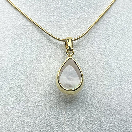 Rainbow Moonstone Gold Finish Pendant (Copy) - Rocks and Gems Canada