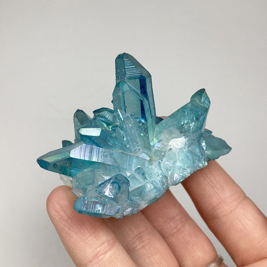 Aqua Aura Quartz Cluster - Rocks and Gems Canada