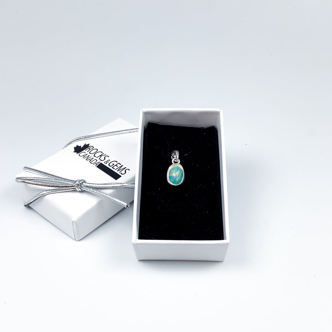 Fire Opal Pendant - Rocks and Gems Canada