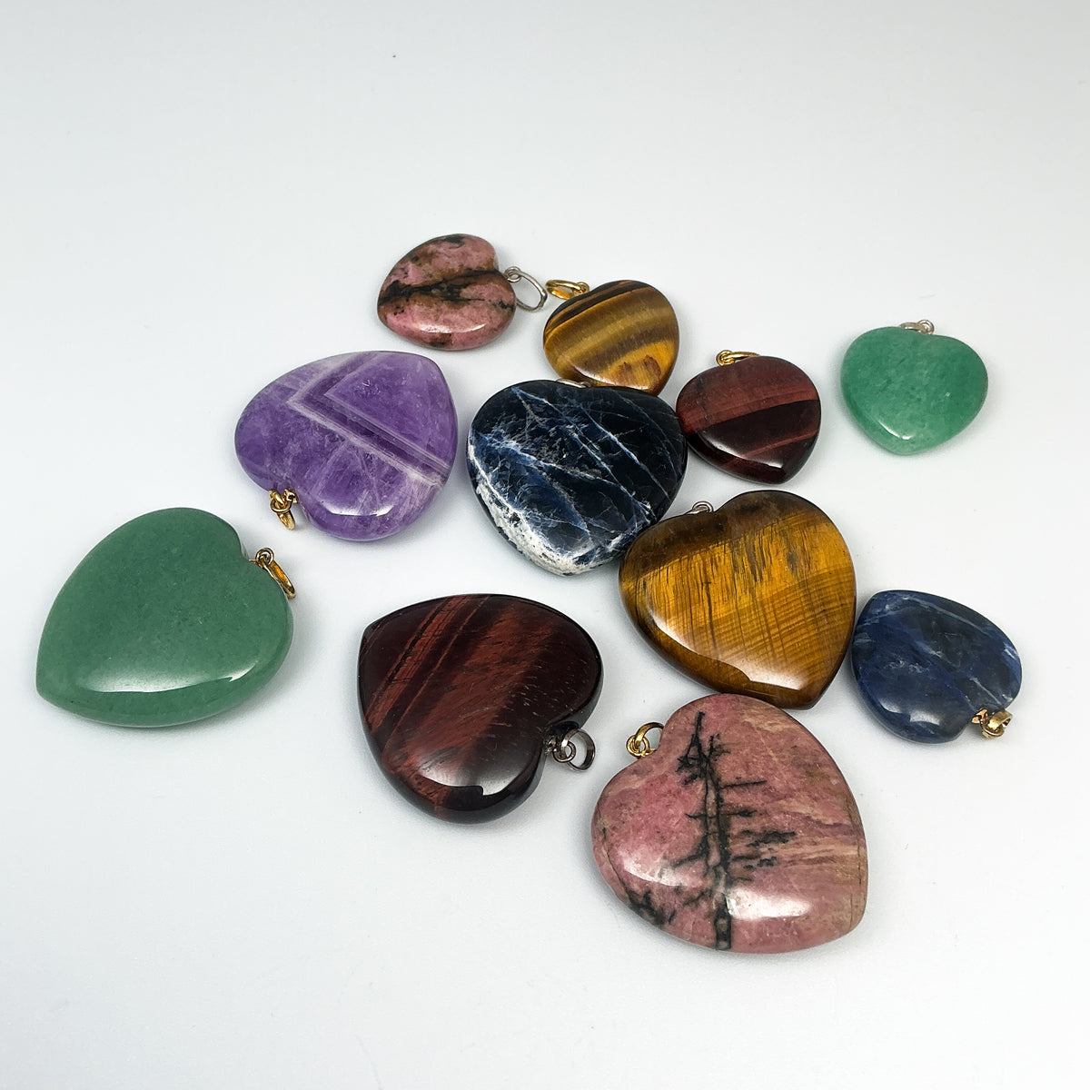 Heart Shaped Gemstone Pendant - Rocks and Gems Canada