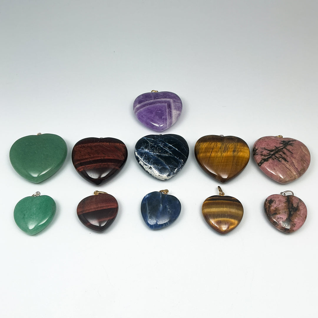 Heart Shaped Gemstone Pendant
