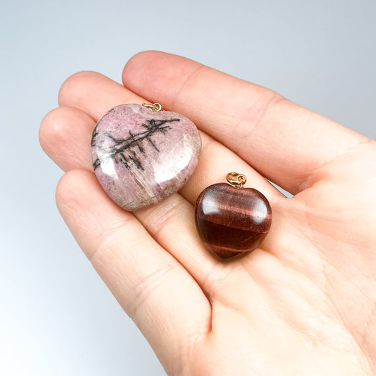 Heart Shaped Gemstone Pendant