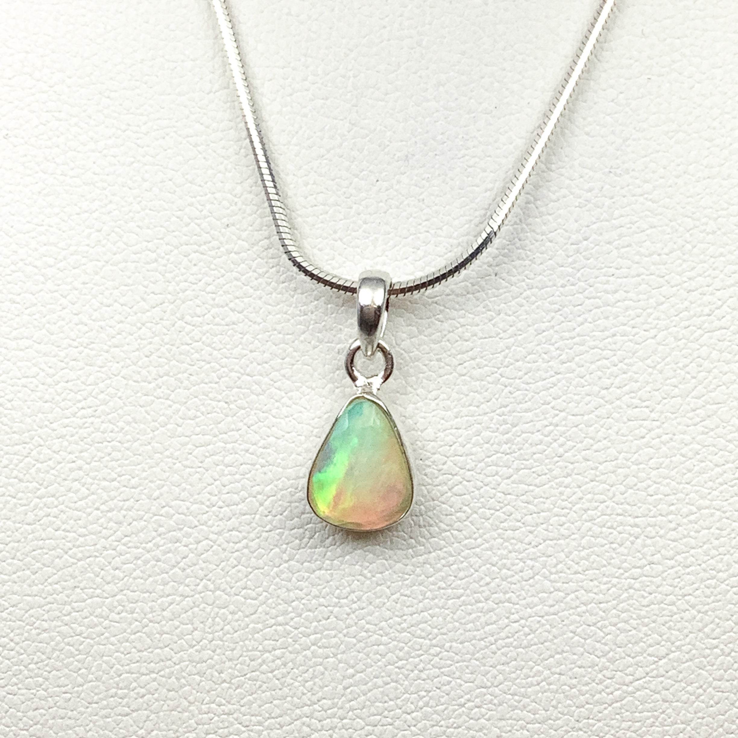 Fire Opal Pendant - Rocks and Gems Canada