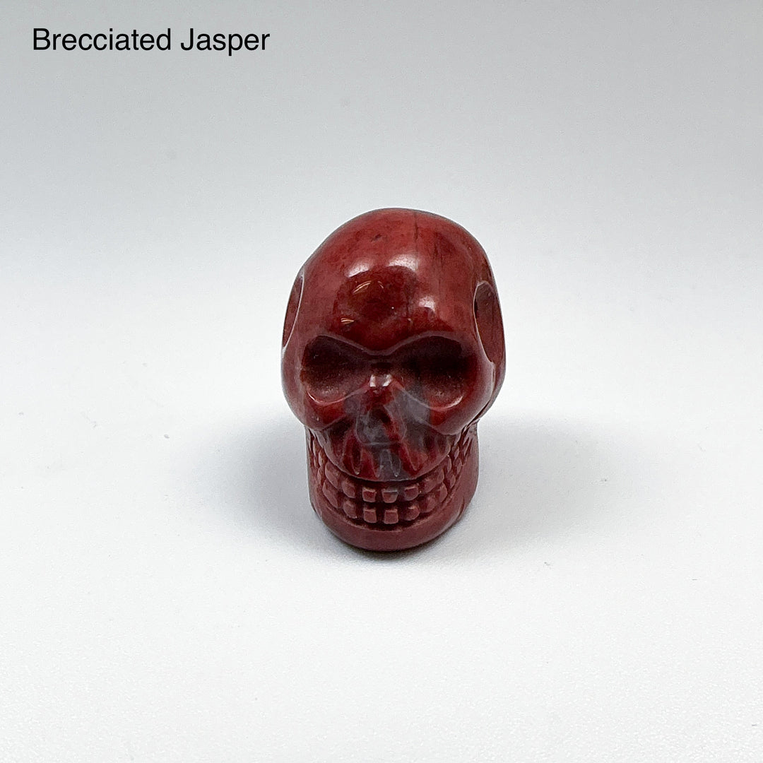 Hand Carved Stone Skull Drilled Pendant
